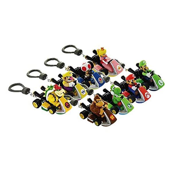 Figurina Breloc Backpack Buddies Mario Kart Selection 8 modele diferite 2x3x8 cmPersonalizeaza-ti rucsacul cu acesti prieteni pentru rucsac sau breloc pentru chei Mario KartCu 8 personaje emblematice Mario Kart de colectat brelocurile noastre sunt accesoriul perfect pentru orice fan al jocurilor video clasiceUsor de atasat avand o clema sigura si ferma Dimensiuni 2x3x8 cm NU este adecvat pentru copiii cu varsta sub 3 aniNOTA 