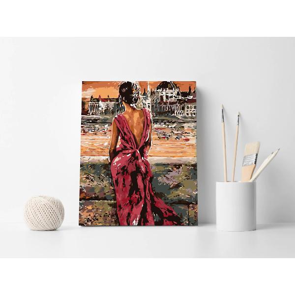 Setul de pictura pe numere te poate scufunda partial in lumea fanteziilor tale si iti ofera posibilitatea de a patrunde mai mult in lumea artei de a petrece placut si productiv timpul liber De asemenea rezultatul muncii poate sa se transforme in decor pentru casa sau o ideie minunata de cadou Ce contine setul de pictura pe numere Un desen contur cu indicarea numarului culorii Fiecare celula de contur a imaginii este numerotata si corespunde unei cutii cu vopsea Set vopsea acrilica care 