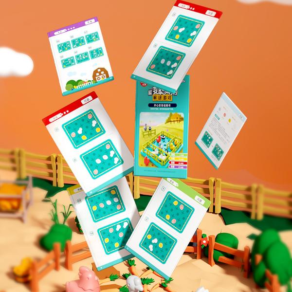 Jocul poate fi jucat in doua moduri diferite Fiecare card arata numarul de animale in pozitii diferite in functie de card a sunt necesare in total 1-3 bucati de gard pentru a plasa animalele in tarcuri separate Jocul ajuta la formarea abilitatilor de analiza rationament si sortare