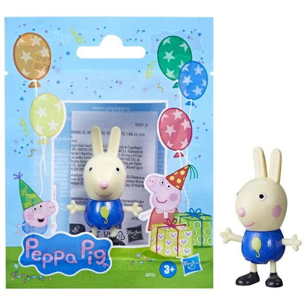 Cumpara 1 din cele 12 figurine Peppa’s Party Friends si incepe distractia Inspirate de serialul TV aceste figurine de 762 cm care pot fi asezate in pozitii diferite le permit copiilor sa isi imagineze aventuri cu tema petrecerilor Fiecare dintre figurinele Peppa Pig poarta un costum unic de sarbatoare stralucitor perfect pentru orice seara plina de amuzament Aceste jucarii pentru fete si baieti cu varste de peste 3 ani cu siguranta vor aprinde imaginatia bogata a micilor 