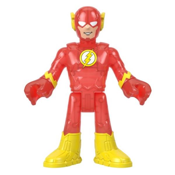 Tinerii fani ai lui Batman isi pot duce luptele DC Super Hero versus DC Super-Villain la culmi epice cu aceasta figurina imaginext® DC Super Friends The Flash XL de la Fisher-Price® Avand o inaltime de 25cm si avand gatul umerii picioarele si incheieturile complet mobile aceasta jucarie The Flash foarte mare le permite copiilor sa isi joace propriile aventuri pretinse rautacioase in Gotham City si nu numai Silueta foarte mare Imaginext® care prezinta iconicul DC 