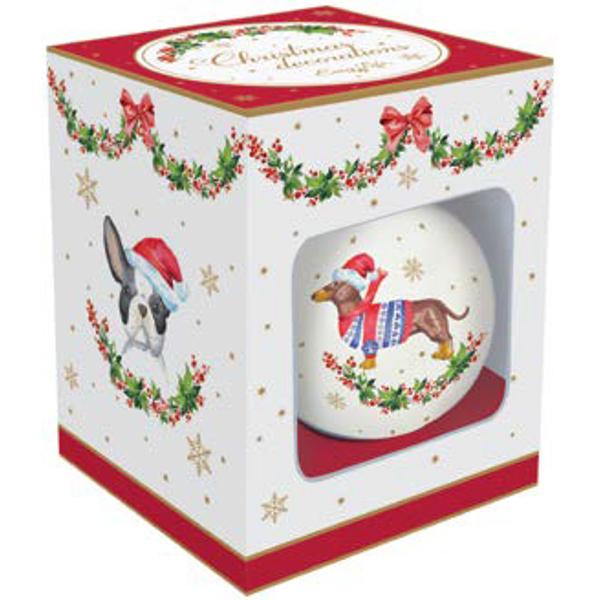 Glob din ceramica Christmas Dogs 7 cm modele diferite Easy Life R2139xdogAtentie Pret per bucata Acest model este disponibil in 4 modele diferite Va rugam sa precizati modelul dorit printr-un comentariu la plasarea comenzii