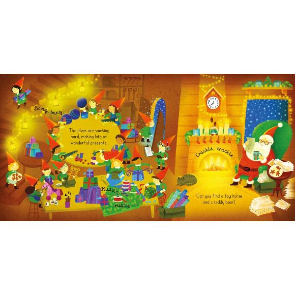 This book and jigsaw follows Santa as he gets ready for the most magical night of the year Little children can complete the simple 9-piece jigsaws to recreate three of the snowy scenes and enjoy spotting all kinds of details in the book