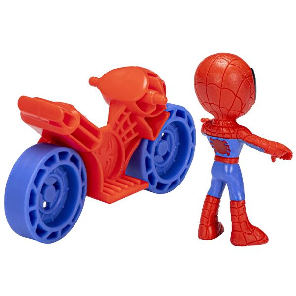 Este timpul Spidey Aceste jucarii Spidey and His Amazing Friends vin cu o silueta si o motocicleta pentru o joaca plina de actiune Silueta de 25 inci poate merge cu adevarat cu bicicleta astfel incat prescolarii isi pot imagina ca se vor ajuta cu echipa Spidey Cu aceste seturi de figurine si vehicule Marvel prescolare distractia este la o plimbare distanta Aceste seturi de jucarii Spidey sunt cadouri grozave de sarbatori sau de ziua de nastere pentru copiii de la 3 ani in sus care iubesc 
