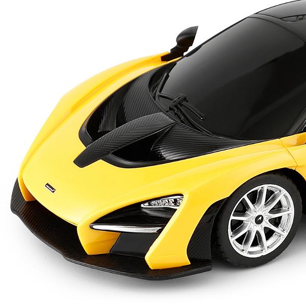 Copilul dumneavoastra se poate juca in voie cu masina cu telecomanda McLaren Senna scara 1 la 24 oferita de brandul international Rastar Nicio cursa nu este imposibil de castigat cu acesta masinuta replica oficiala cu licenta a modelului original construita cu mare atentie la detalii Masinuta are proportiile ideale pentru momente pline de distractie si amuzament avand dimensiunile in centimetri dupa cum urmeaza  1899252Masinuta functioneaza pe frecventa de 24GAlimentarea se face 