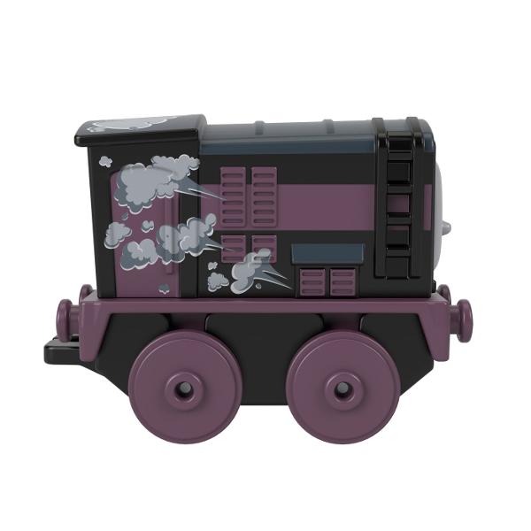 Copiii pot crea nenumarate aventuri pe Insula Sodor din Thomas the Train All Engines Go cu aceste tobogane din plastic de la Fisher-Price Fiecare roller coaster se bazeaza pe un personaj preferat din serie Fiecare personaj se vinde separat si in functie de disponibilitate Compatibil cu toate seturile Thomas the Train Seturile vandute separat si in functie de disponibilitate Acest pachet contine personajul Diesel
