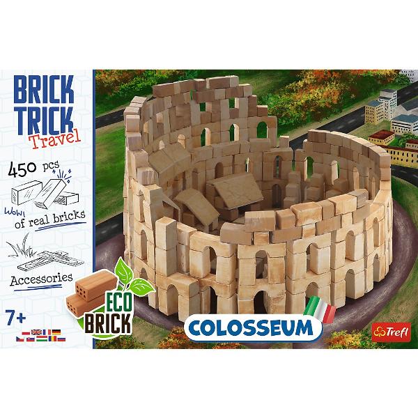 Construieste maretia Romei cu Brick Trick XL Travel Colosseum Exploreaza istoria si arhitectura impresionanta a Romei antice construind celebrul Colosseum din caramizi reale Cu Brick Trick XL Travel ai ocazia sa recreezi acest monument grandios in detaliu folosind materiale naturale si ecologice Setul contine tot ce ai nevoie pentru constructie caramizi scanduri din lemn baza HDF elemente decorative din carton si instructiuni clare pas cu pas O activitate captivanta perfecta pentru 