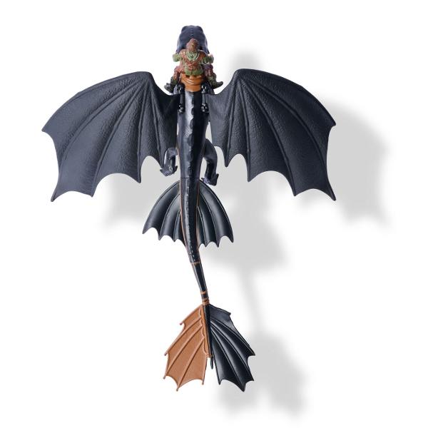 Adauga in colectia ta indragita figurina din How to Train Your Dragon Este un cadou perfect Este recomandata pentru joaca interactiva si aventuri imaginative alaturi de ceilalti dragoni din universul lor Design detaliat inspirat din film Acestia sunt acum gata de actiune Figurina este ideala pentru a recrea lupte aeriene sau pentru colectionare Aripi mobile pentru miscare dinamica Detalii impresionante si culori vii Cufunda-te in lumea legendara a filmului Cum sa-ti dresezi dragonul cu 