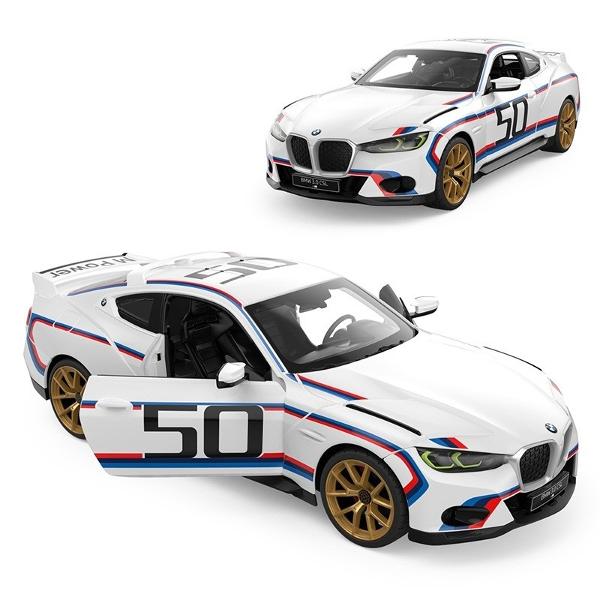 Copilul dumneavoastra se poate juca in voie cu masina cu telecomanda BMW 3 0 CSL scara 1 la 14 oferita de brandul international Rastar Nicio cursa nu este imposibil de castigat cu acesta masinuta replica oficiala cu licenta a modelului original construita cu mare atentie la detalii Masinuta are proportiile ideale pentru momente pline de distractie si amuzamentMasinuta functioneaza pe frecventa de 24GAlimentarea se face astfel  pentru masinuta sunt necesare 5 baterii tip AA  iar pentru 
