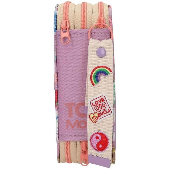 Penar echipat cu 3 compartimente cu breloc TOPModel Girl Power 113283