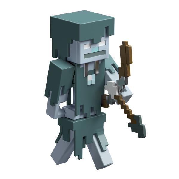 Creeaza exploreaza si supravietuieste cu figurile Minecraft Aceste figurine de actiune au fost create in mod autentic folosind designul pixelat al jocului video asa ca sunt grozave pentru joc si afisare Articulatiile mobile permit personajelor emblematice sa atinga ipostaze de actiune Fiecare figurina vine cu o piesa Build A Portal Jucatorii le pot colecta pe toate pentru a construi un portal complet Minecraft End care este de doua ori mai inalt decat figura Este un cadou grozav pentru 