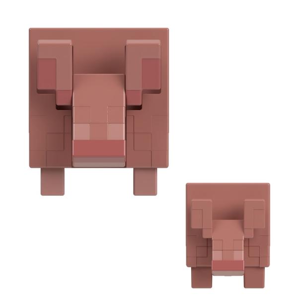 Creeaza exploreaza si supravietuieste cu figurile Minecraft Aceste figurine de actiune au fost create in mod autentic folosind designul pixelat al jocului video asa ca sunt grozave pentru joc si afisare Articulatiile mobile permit personajelor emblematice sa atinga ipostaze de actiune Fiecare figurina vine cu o piesa Build A Portal Jucatorii le pot colecta pe toate pentru a construi un portal complet Minecraft End care este de doua ori mai inalt decat figura Este un cadou grozav pentru 