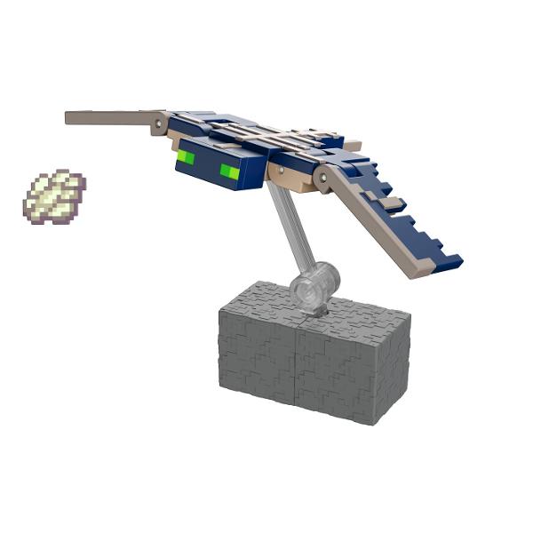 Creeaza exploreaza si supravietuieste cu figurile Minecraft Aceste figurine de actiune au fost create in mod autentic folosind designul pixelat al jocului video asa ca sunt grozave pentru joc si afisare Articulatiile mobile permit personajelor emblematice sa atinga ipostaze de actiune Fiecare figurina vine cu o piesa Build A Portal Jucatorii le pot colecta pe toate pentru a construi un portal complet Minecraft End care este de doua ori mai inalt decat figura Este un cadou grozav pentru 
