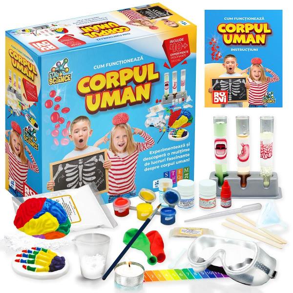 Tu &537;tii ce rol au rinichii &icirc;n corpul t&259;u Cum respiri sau cum se diger&259; m&acirc;ncarea Afl&259; cum func&539;ioneaz&259; Corpul uman cu noul set creativ de la ROOVIExperimenteaz&259; descoper&259; &537;i &icirc;nva&539;&259; informa&539;ii uimitoare despre corpul uman prin intermediul kitului Cum func&539;ioneaz&259; corpul uman Exploreaz&259; prin joc biologia &537;i chimia organismului uman utiliz&acirc;nd instrumente de laborator &537;i 