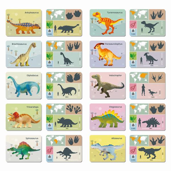 O jucarie magnetica amuzanta cu 45 de magneti care ii ajuta pe copii sa descopere lumea fascinanta a dinozaurilor Cei mici se familiarizeaza cu numele si caracteristicile acestora si se distreaza asamblandu-i dupa imaginile de pe fisele educative incluse Jucaria stimuleaza spiritul de observatie si atentia la detalii intrucat copiii trebuie sa combine corect partile magnetice pentru a recrea dinozaurii specifici O activitate educativa si creativa care imbina invatarea cu distractia perfecta 