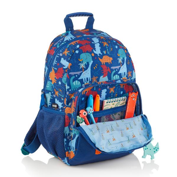 Ghiozdanul London Dino Dude&nbsp;din colec&539;ia Recycl Miquelrius este alegerea ideal&259; pentru &537;coal&259; &icirc;mbin&acirc;nd un design modern cu imprimeu dinozauri &537;i func&539;ionalitate practic&259; Realizat din&nbsp;poliester reciclat contribuie la protejarea mediului &icirc;n timp ce ofer&259; rezisten&539;&259; &537;i confort 