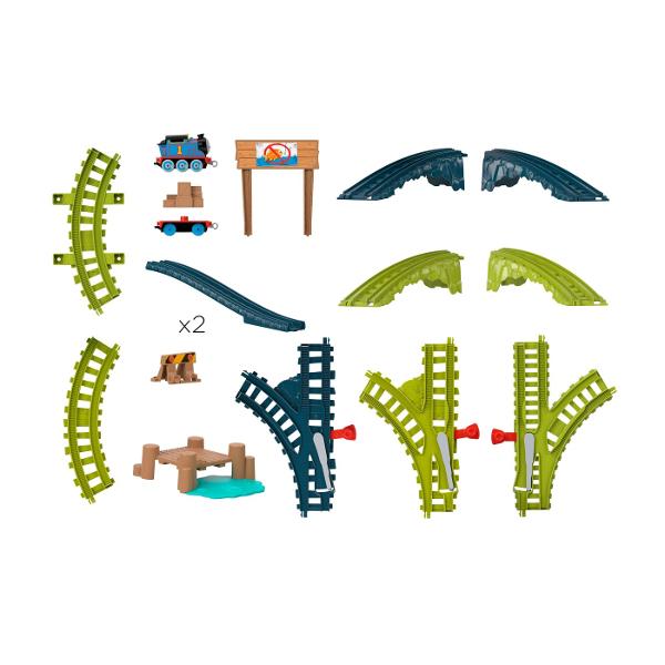 Micii mecanici de locomotiva se pot bucura de joc cu impins alaturi de personajele preferate din serialul Thomas &amp Friends cu aceste seturi de sine si tren de la Fisher-Price Cu personaje populare precum Thomas Percy si Diesel fiecare set de sine include o locomotiva din metal plus multa joaca de curse si livrare de marfa Copiii pot colectiona si pot conecta aceste sine pentru a crea aventuri feroviare Thomas &amp Friends si mai mari Fiecare se vinde separat in limita 