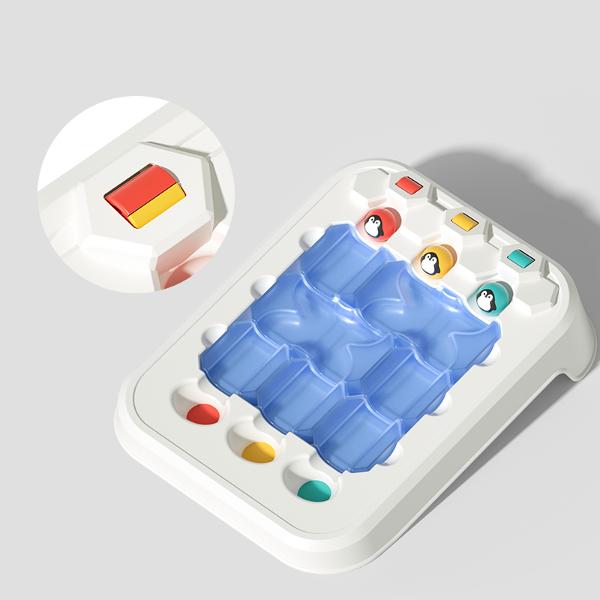 Joc educational Aventura Pinguinilor Jocul necesita o analiza atenta pentru a plasa piesele in pozitiile corecte si stabileste care piese lipsesc Este ideal pentru formarea abilitatilor de observare rationament cognitiv planificare si rezolvare de probleme