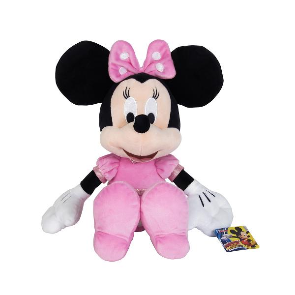 Stim ca primul cel mai bun prieten al celui mic este jucaria de plus cea alaturi de care descopera lumea si doarme linistit noaptea Minnie Mouse este prietena lui Mickey Mouse Are o personalitate placuta si este recunoscuta pentru colectia ei de funde mari de diferite culori pe care le pune pe cap Aceasta jucarie de plus este fabricata dintr-un material de calitate rezistent si in conformitate cu cerintele de calitate Disney Dimensiunea ei este de 35 de centimetri
