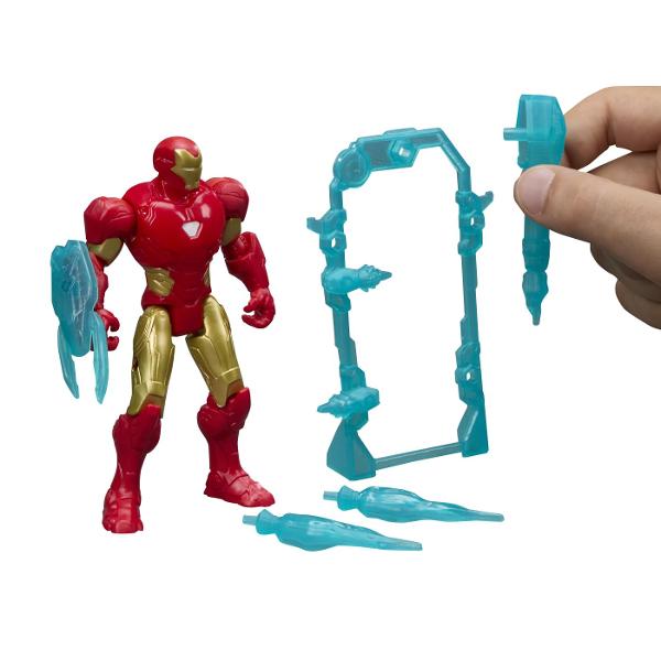 Copiii isi pot imagina actiune si aventura care salveaza lumea cu jucariile Marvel Avengers ActionVerse de la Hasbro Ofera timpului de joaca un impuls puternic cu aceste figurine dotate cu 9 puncte de articulatie pentru joaca si expunere pozitionabile Fiecare figurina de actiune Super Hero ActionVerse de 114 cm vine cu mai multe accesorii detasabile inspirate de personaje precum si un suport reutilizabil pentru depozitarea accesoriilor Copiii cu varsta de 4 ani si peste vor adora sa-si 