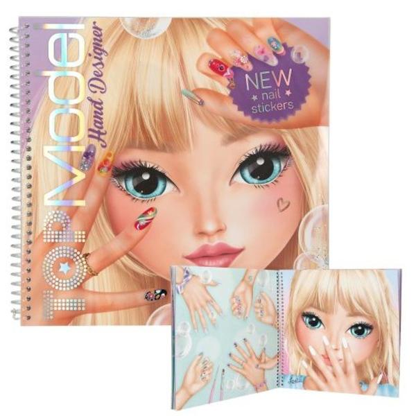 Ridica-ti mainile daca iti place nail art-ul cool cele 46 de pagini ale cartii de colorat TOPModel Hand Designer te invita sa creezi look-uri creative pe maini si unghii De asemenea sunt incluse 2 foi de autocolante laminate cu finisaj argintiu si 1 foaie de tatuaje pentru unghii