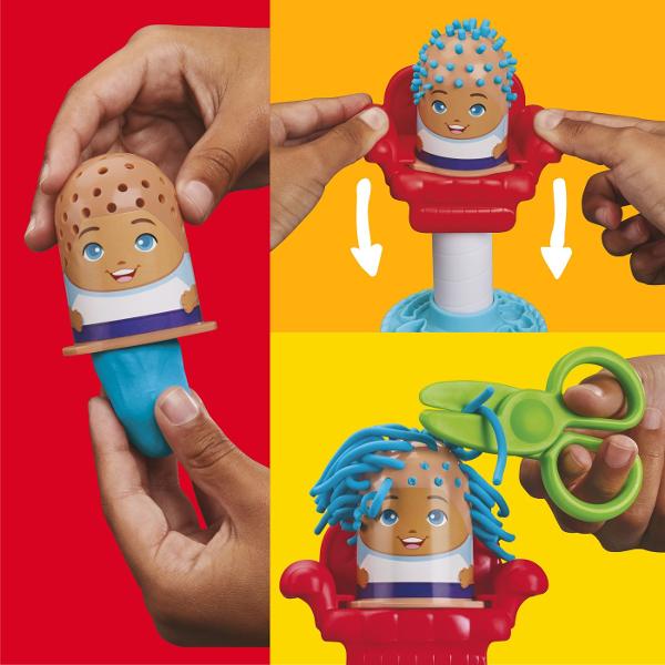 Setul Play-Doh Mini ofera copiilor o modalitate distractiva de a modela si crea diferite forme din plastilina Cu ajutorul presei si al accesoriilor incluse plastilina poate fi presata prin diverse sabloane pentru a obtine modele forme si decoratiuni variate Setul include 2 recipiente cu plastilina Play-Doh in culori diferite cu o cantitate totala de 113 g precum si accesorii pentru modelare si decupare Activitatea stimuleaza creativitatea imaginatia indemanarea si motricitatea fina 