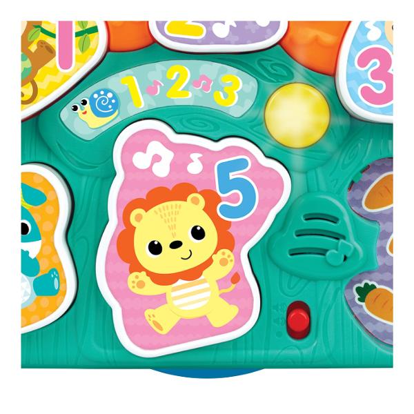 Jucaria Winfun Puzzle cu Animale si Sunete este perfecta pentru micutii care iubesc sa descopere si sa invete Puzzle-ul colorat si usor de prins ajuta la dezvoltarea abilitatilor motrice fine si a coordonarii mana-ochi Copilul tau va fi incantat sa asambleze piesele si atunci cand le potriveste corect va auzi sunete vesele si o lumina intermitenta care il recompenseaza Cu sunete amuzante melodii vesele si efecte sonore care stimuleaza atentia si curiozitatea acest puzzle interactiv aduce 