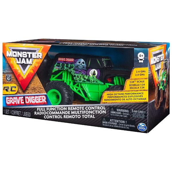 Monster Jam RC Groparul Dezlantuiti fiara pentru a efectua cascadorii epice accidente nebune si salturi spectaculoase Dispunand de o frecventa de 24 GHz este chiar mai usor sa gazduiti propriul dvs raliu Monster Jam cu prietenii Cu o raza de pana la 75 metri Acesta masinuta poate descoperi si arunca orice in calea ei Nimic nu o va opri din dominarea circuitului Monster Jam &Icircn mod autentic aceasta radiocomanda Monster Jam Groparul la scara 124 vine cu anvelopele oficiale BKT 