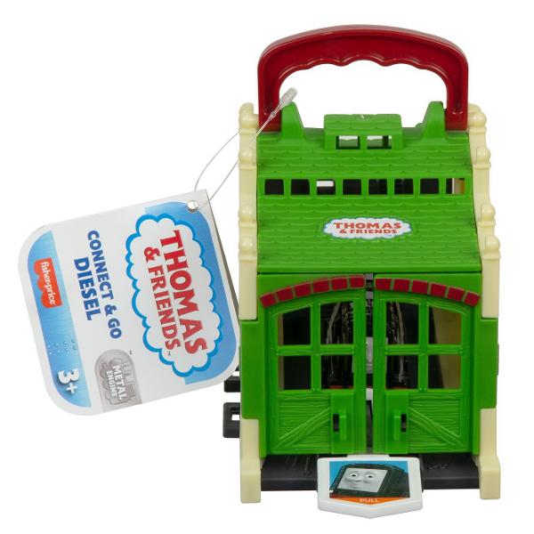 Micii mecanici de locomotiva pot construi propriul depou Tidmouth acasa cu depourile Thomas & Friends™ Connect & Go de la Fisher-Price® Fiecare depou se conecteaza cu usurinta la orice set de sine Thomas & Friends™ este furnizat cu o locomotiva din metal care reprezinta un membru diferit al „Echipei aburilor” si poate fi luat oriunde Seturile de sine se vand separat Colectionati toate depourile Connect & Go si conectati-le pentru a recrea 