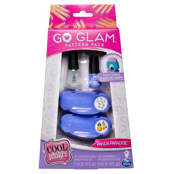 Noul salon de manichiura GoGlam GO GLAM Nail Stamper stampileaza modele pe unghii de orice dimensiune Este distractiv si usor sa creati manichiuri personalizate in cateva minute cu acest set de unghii Pur si simplu introduceti un model in masina vandut separat vopsiti-va unghiile cu stratul de baza si apasati pentru a stampila stampilati unghiile elegante in cateva minute Cu 2 modele elegante si o oja GO GLAM inclusa combinati si combinati pentru a va personaliza si exprima stilul 