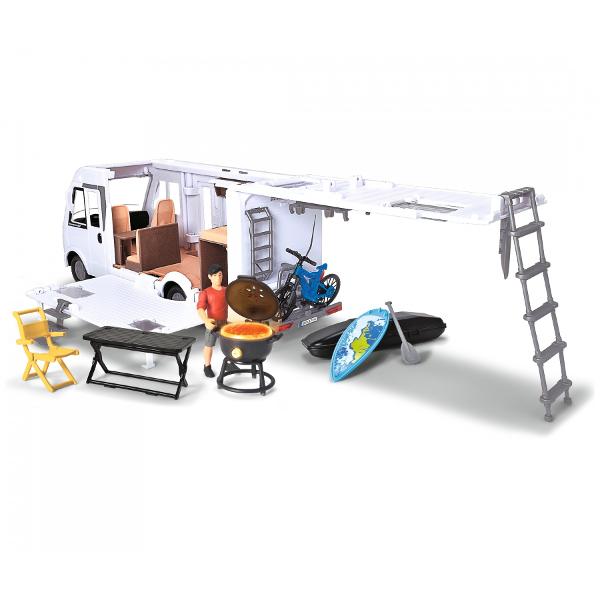 Autorulota pliabil&259; alb&259; cu numeroase accesorii pentru copii de la 3 ani &537;i pesteSet de joaca Dickie Toys dub&259; de camping cool Hymer cu design push-along &537;i numeroase accesoriiE timpul s&259; pleci în vacan&539;&259; în duba spa&539;ioas&259; de camping Hymer Aceast&259; furgonet&259; rulot&259; de juc&259;rie foarte detaliat&259; de la Dickie Toys are ro&539;i care ruleaz&259; &537;i este garantat c&259; îl va 