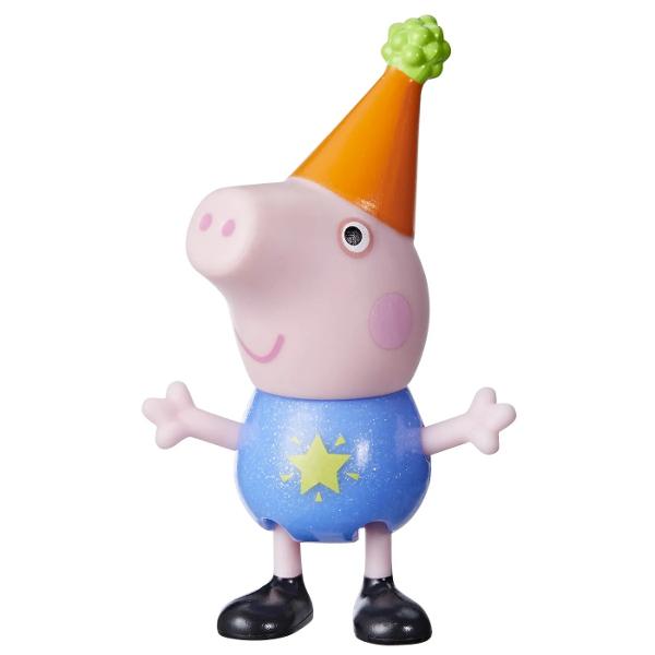 Cumpara 1 din cele 12 figurine Peppa’s Party Friends si incepe distractia Inspirate de serialul TV aceste figurine de 762 cm care pot fi asezate in pozitii diferite le permit copiilor sa isi imagineze aventuri cu tema petrecerilor Fiecare dintre figurinele Peppa Pig poarta un costum unic de sarbatoare stralucitor perfect pentru orice seara plina de amuzament Aceste jucarii pentru fete si baieti cu varste de peste 3 ani cu siguranta vor aprinde imaginatia bogata a micilor 