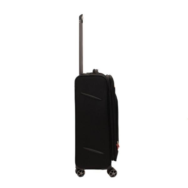 Material impermeabilTroler cu 4 roti prevazut cu un buzunar frontal cu fermoar Placuta identificareManer lateral si superior pentru toate dimensiunile si deasemenea maner plastic in partea de jos a trolerului pentru o manevrare mai usoaraTroler mediu si mare expandabil 30 spatiuTrolerul mare si mediu au in partea opusa manerului lateral 2 picioruse transversale care permit asezarea trolerului fara a atinge solul evitandu-se astfel 
