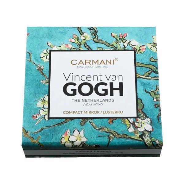 Un accesoriu delicat care aduce farmecul artei direct în geanta ta Aceast&259; oglind&259; de buzunar decorat&259; cu motive inspirate din celebra lucrare Almond Blossoms a lui Vincent van Gogh combin&259; utilitatea cu rafinamentul artistic Fiecare detaliu eman&259; elegan&539;&259; este compact&259; ambalat&259; cu bun-gust &537;i creat&259; cu grij&259; în Polonia; ideal&259; pentru retu&537;&259;ri rapide în timpul 