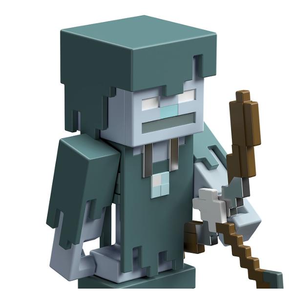 Creeaza exploreaza si supravietuieste cu figurile Minecraft Aceste figurine de actiune au fost create in mod autentic folosind designul pixelat al jocului video asa ca sunt grozave pentru joc si afisare Articulatiile mobile permit personajelor emblematice sa atinga ipostaze de actiune Fiecare figurina vine cu o piesa Build A Portal Jucatorii le pot colecta pe toate pentru a construi un portal complet Minecraft End care este de doua ori mai inalt decat figura Este un cadou grozav pentru 