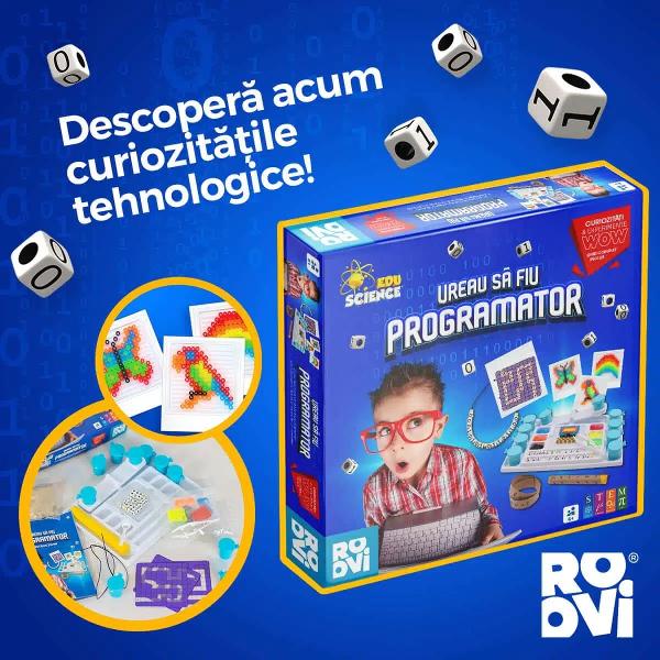 &536;tiai c&259; se poate &icirc;nv&259;&539;a programare f&259;r&259; computer Sus&539;ine-l pe copilul t&259;u s&259; deprind&259; tainele cod&259;rii &icirc;n mod intuitiv &537;i distractiv cu Vreau s&259; fiu programator un set ingenios perfect pentru micii pasiona&539;i de informatic&259;Programare &537;i no&539;iuni de baz&259; despre codare &icirc;n lipsa unui computer Da se poate Cu Vreau s&259; fiu programator copiii &icirc;n&539;eleg informatica 