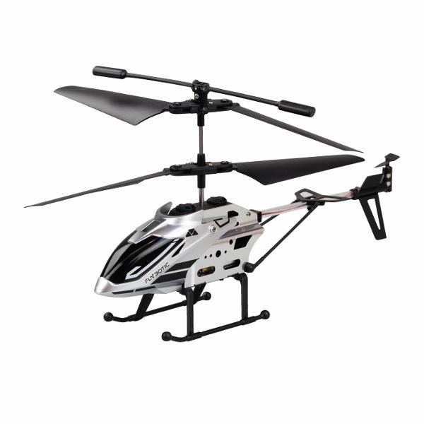 Silverlit Flybotic Sky Aurora este un elicopter cu telecomanda conceput pentru zbor stabil si control precis potrivit copiilor peste 8 ani Modelul dispune de sistem cu rotor dublu pentru echilibru optim si manevrabilitate imbunatatita fiind ideal pentru utilizare in interior Designul aerodinamic modern este completat de efectul luminos Dazzle LED Tail Light care ofera un plus de vizibilitate si impact vizual in timpul zborului Telecomanda ergonomica permite control intuitiv al directiei si 