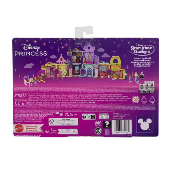 Seturile Disney aduc la viata magia povestilor prin figurine inspirate din celebrele printese si universul lor fantastic Fiecare set include o figurina imprimata si accesorii tematice care recreeaza scene si aventuri din povesti In functie de model seturile pot include animale magice vehicule decoruri sau alte elemente interactive care completeaza experienta de joc Culorile stralucitoare si detaliile inspirate din filmele Disney transforma fiecare set intr-o aventura plina de imaginatie 