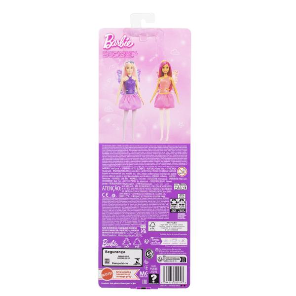 Descopera lumea magica unde totul este posibil cu Barbie Dreamtopia Cu aceste papusi Barbie Zane povestile prind viata Tinuta de vis are un corset minunat cu model in relief si o fustita perfect asortata Ai observat si aripioarele papusii Acestea raspandesc magia Barbie prin toata camera de joaca O tiara deosebita adauga o nota regala pentru jocul de rol cu printese Acest pachet include o papusa Barbie cu par si tinuta roz