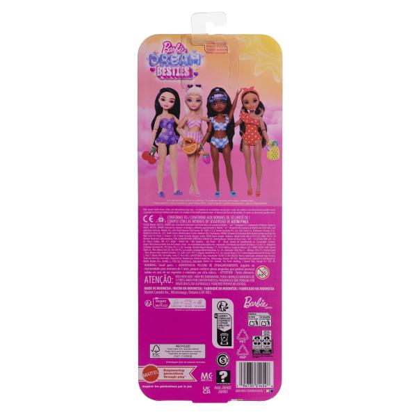 Papusa Barbie Dream Besties aduce stil prietenie si distractie in lumea jocului imaginativ Fiecare papusa are un look modern inspirat din moda actuala si vine insotita de accesorii tematice care reflecta personalitatea si hobby-urile personajului Tinutele colorate detaliile atent realizate si accesorii incluse incurajeaza copiii sa creeze povesti si aventuri alaturi de prieteni In functie de model papusile pot avea diferite stiluri de par tinute si accesorii care adauga varietate 
