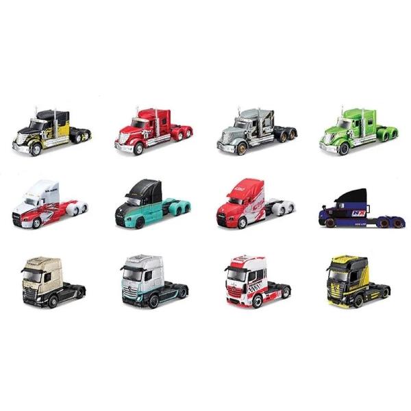 Produsul se vinde individual si nu se poate alege un anumit modelPachetul contine 1 x&nbsp;camion scara 164NotaAcest produs este disponibil in mai multe modeleProdusul se vinde individualLivrarea modelului se va realiza in mod aleatorNu se poate alege un anumit modelCamion Metalic Maisto Custom Rings 