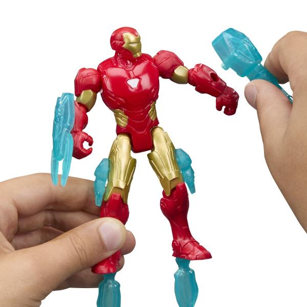 Copiii isi pot imagina actiune si aventura care salveaza lumea cu jucariile Marvel Avengers ActionVerse de la Hasbro Ofera timpului de joaca un impuls puternic cu aceste figurine dotate cu 9 puncte de articulatie pentru joaca si expunere pozitionabile Fiecare figurina de actiune Super Hero ActionVerse de 114 cm vine cu mai multe accesorii detasabile inspirate de personaje precum si un suport reutilizabil pentru depozitarea accesoriilor Copiii cu varsta de 4 ani si peste vor adora sa-si 