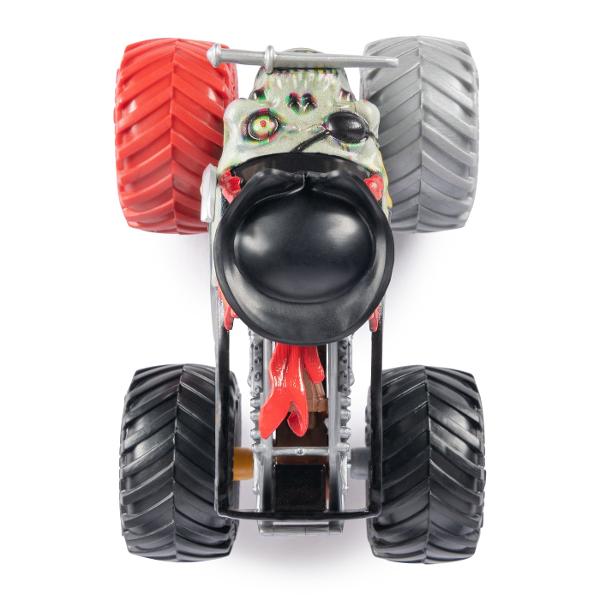 Masina oficiala a spectacolului Monster Jam Un vehicul hiper detaliat fidel eroilor spectacolului cu un aspect agresiv si suspensii realiste pentru a face cascadoriile intr-un mod cat mai spectaculos Macheta este metalica si foarte bine realizata Foarte rezistenta Monster Jam ofera mai multe detalii si grafica decat oricand Cu anvelopele oficiale BKT jante cromate stilizate si un sasiu autentic cu detalii cromate acest camion monstru intruchipeaza stilul si volanul omologului sau din 