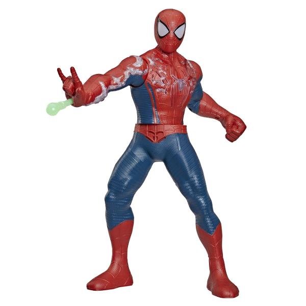Setul Spider Man Incarcare de Putere aduce actiunea inspirata din universul Marvel direct in joaca celor mici printr-o figurina Spider Man de dimensiuni mari de aproximativ 365 cm Figurina are un design detaliat cu elemente inspirate de costumul eroului si functii interactive care transforma fiecare aventura intr-o experienta dinamica Setul include accesorii speciale pentru activarea diferitelor efecte de putere permitand copiilor sa recreeze scene spectaculoase si propriile misiuni de 