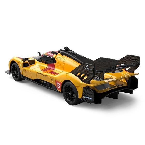Copilul dumneavoastra se poate juca in voie cu masina cu telecomanda Ferarri  499P N83 GALBEN scara 1 la 24 oferita de brandul international Rastar Nicio cursa nu este imposibil de castigat cu acesta masinuta replica oficiala cu licenta a modelului original construita cu mare atentie la detalii Masinuta are proportiile ideale pentru momente pline de distractie si amuzament avand dimensiunile in centimetri dupa cum urmeaza  199553Masinuta functioneaza pe frecventa de 24GAlimentarea 