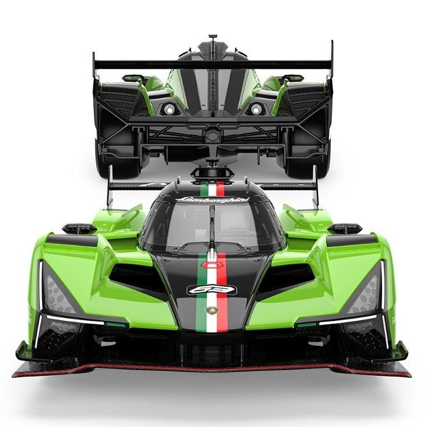 Copilul dumneavoastra se poate juca in voie cu masina cu telecomanda Lamborghini SC63 LMDH scara 1 la 14 oferita de brandul international Rastar Nicio cursa nu este imposibil de castigat cu acesta masinuta replica oficiala cu licenta a modelului original construita cu mare atentie la detalii Masinuta are proportiile ideale pentru momente pline de distractie si amuzament Masinuta functioneaza pe frecventa de 24GAlimentarea se face astfel  pentru masinuta sunt necesare 5 baterii tip AA  