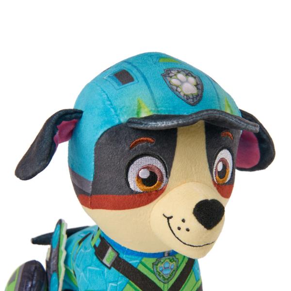 Figurina de plus Patrula Catelusilor Filmul cu Dinozauri Pup Pals este inspirata de personajele indragite din aventurile Patrula Catelusilor si este realizata din material moale si placut la atingere Designul colorat detaliile brodate si tinutele tematice inspirate din film transforma fiecare personaj intr-un companion potrivit pentru joaca imbratisari sau colectie Copiii pot recrea aventurile preferate sau pot inventa propriile misiuni alaturi de eroii Patrula Catelusilor Produsul se vinde 