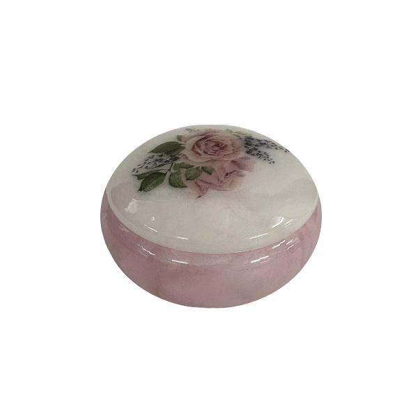 Cutiu&539;&259; din alabastru rotund&259; cu un diametru de 6 cm &537;i o în&259;l&539;ime de 35 cm perfect&259; pentru p&259;strarea bijuteriilor sau a micilor obiecte pre&539;ioaseRealizat&259; din piatr&259; natural&259; de alabastru fiecare cutiu&539;&259; este unic&259; putând prezenta varia&539;ii subtile de culoare &537;i textur&259; datorit&259; caracteristicilor specifice ale fiec&259;rei pietreAcest detaliu confer&259; 