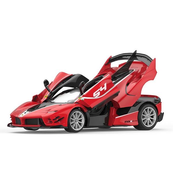 Kitul de Asamblare RC Ferrari FXX K EVO de la Rastar este o jucarie inovatoare si captivanta perfecta pentru copiii de peste 8 ani si pasionatii de masini Acest set DIY ofera o experienta interactiva completa permitand utilizatorului sa construiasca pas cu pas o replica detaliata a celebrului model Ferrari la scara 118 Kitul contine 92 de piese din plastic usor de imbinat precum si o telecomanda performanta ce functioneaza pe frecventa de 24 GHz asigurand un control precis si stabil 
