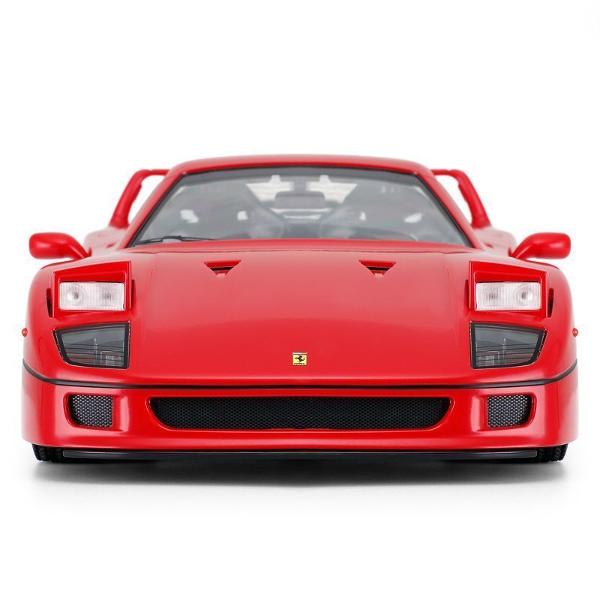 Copilul dumneavoastra se poate juca in voie cu masina cu telecomanda Ferrari F40 scara 1 la 14 oferita de brandul international Rastar Nicio cursa nu este imposibil de castigat cu acesta masinuta replica oficiala cu licenta a modelului original construita cu mare atentie la detalii Masinuta are proportiile ideale pentru momente pline de distractie si amuzamentMasinuta functioneaza pe frecventa de 24GAlimentarea se face astfel  pentru masinuta sunt necesare 5 baterii tip AA  iar pentru 